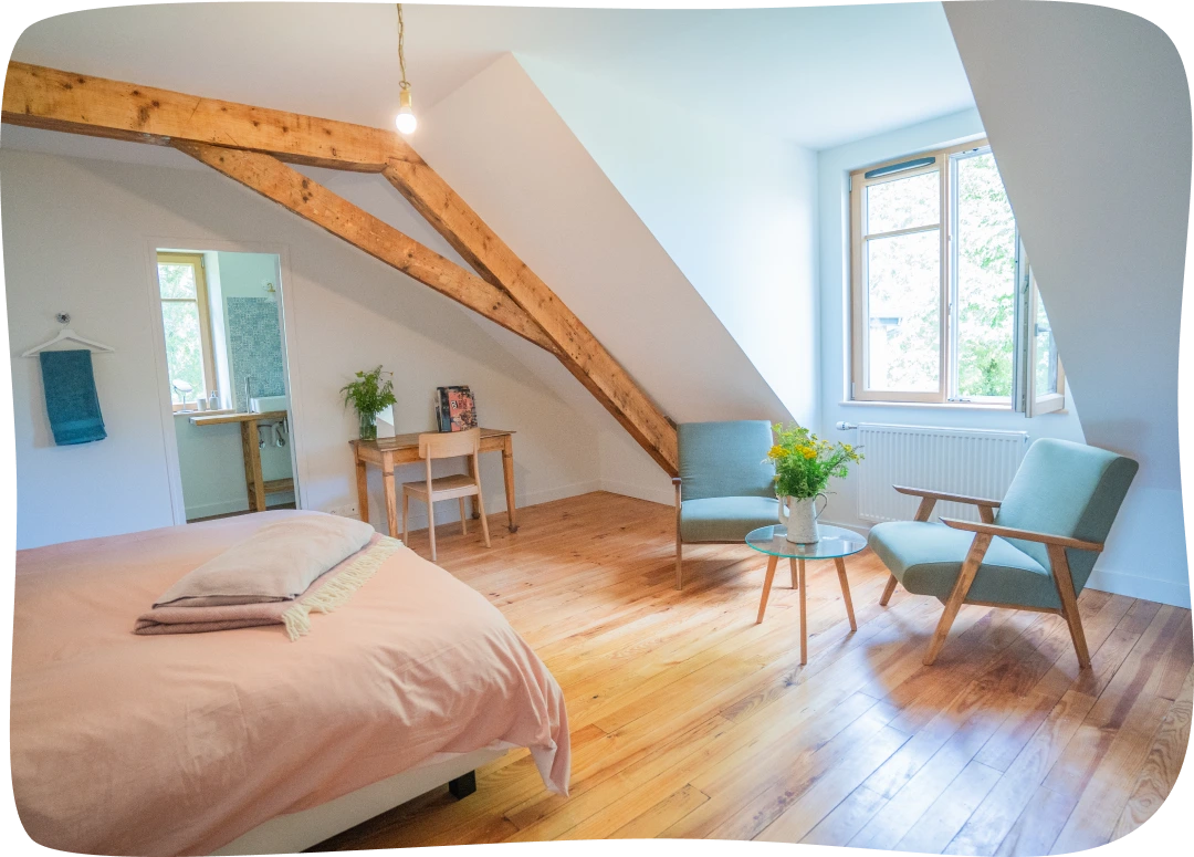 Aperçu d'une des chambres d'hôte